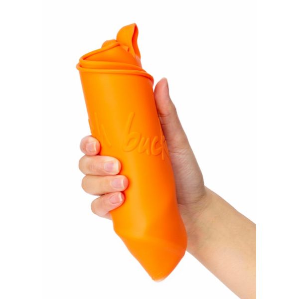 Orange silikone spand Scrunch - FriTrolderi.dk